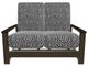 Telescope Casual Leeward Agra Classic/Beachwood Fabric/Polymer Outdoor MGP Cushion Hidden Motion Loveseat with Chestnut Rustic Polymer Arms-1