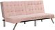 dhp furniture® Emily Pink Convertible Futon-0
