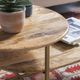 Powell® Cleo Natural 2-Tiered Coffee Table with Gold Base-5