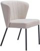 Zuo® Modern Aimee 2-Piece Beige/Black Dining Side Chair Set-1