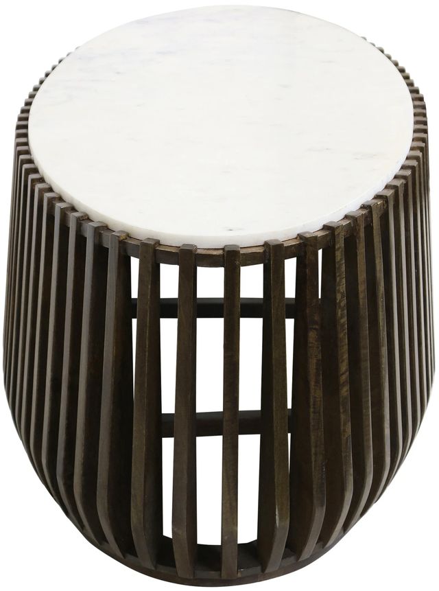 Stylecraft Jackobean White Coffee Table with Brown Base-1