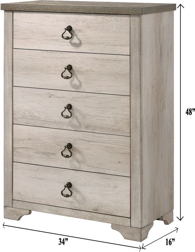 Crown Mark Patterson Beige Chest-2
