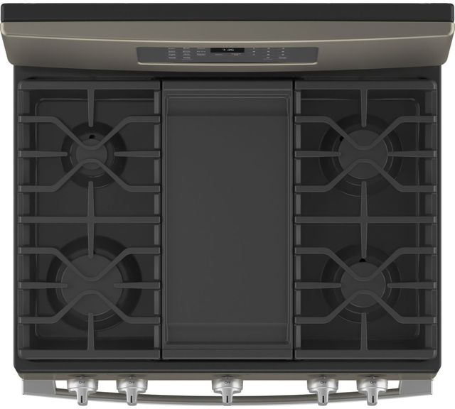 GE® 30" Fingerprint Resistant Slate Freestanding Gas Range-2