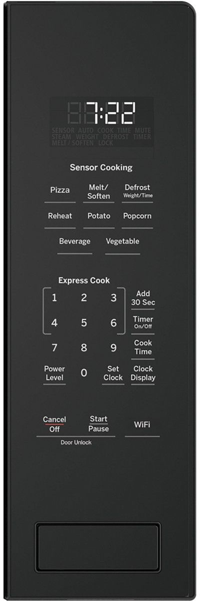 GE Profile™ 2.2 Cu. Ft. Black Built In Microwave-2