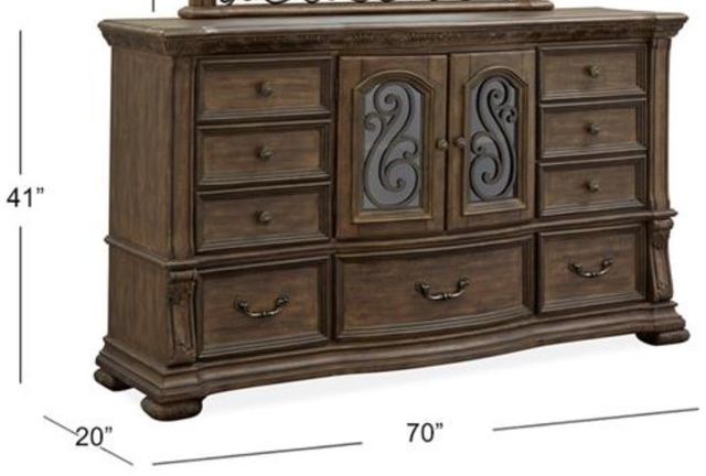 Magnussen Home® Durango Willadeene Brown 9-Drawer Dresser-2