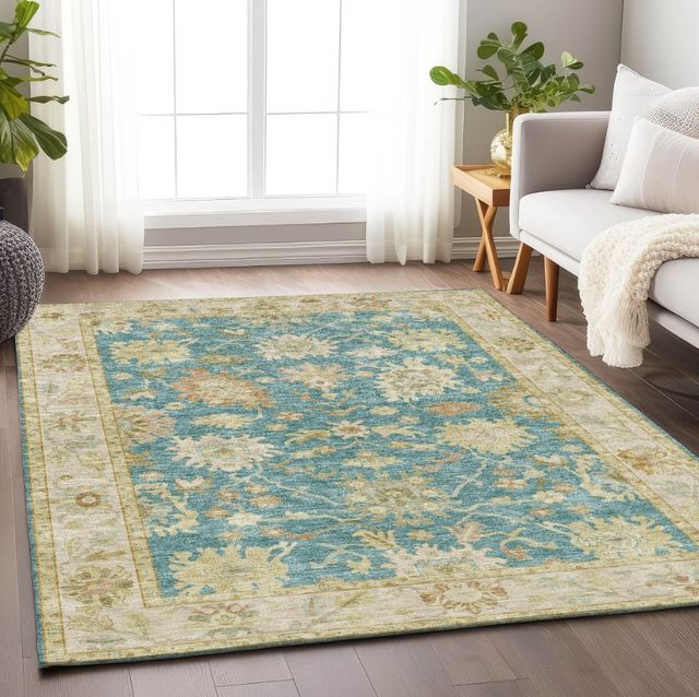 Dalyn™ Rug Company Hatay HY2 Teal 5'x8' Area Rug-4