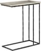 Currey & Company Boyles Antique Silver C Table with Iron Base-0