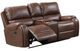 Furniture of America® Tepic Brown Manual Reclining Loveseat-0