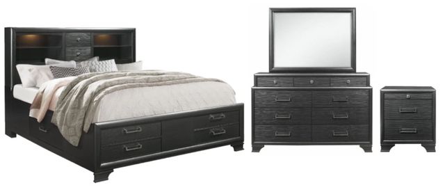 Global Furniture USA Jordyn 4-Piece Gray Full Youth Bedroom Set-0