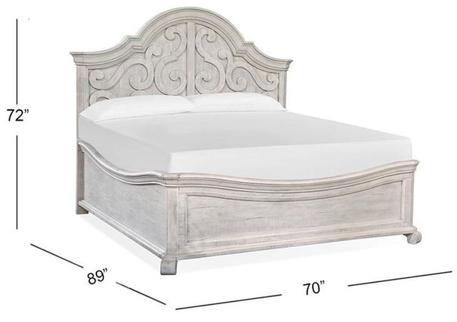 Magnussen Home® Bronwyn Alabaster Queen Shaped Panel Bed-2