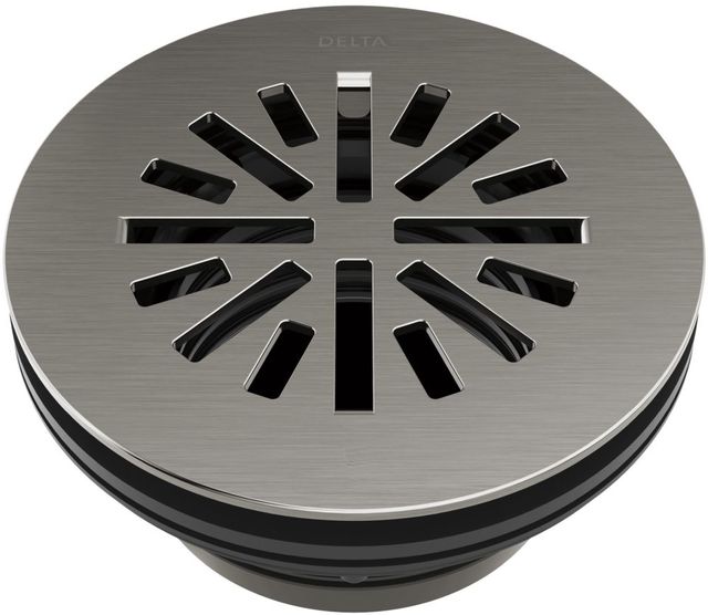 Delta Black Stainless 4" Round Shower Drain-0