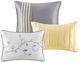 Olliix by Madison Park Serene 7 Piece Yellow Queen Embroidered Comforter Set-2