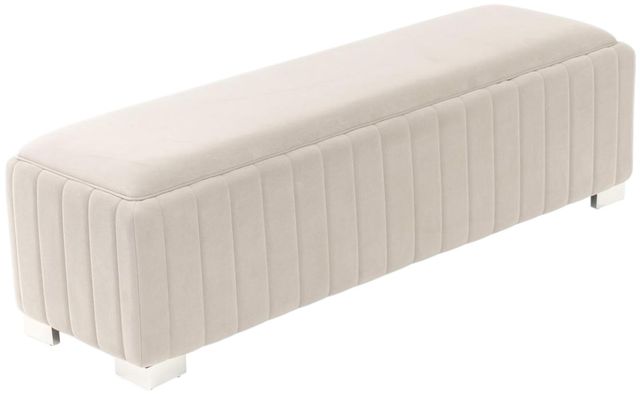 Michael Amini® Amaryllis Beige Accent Bench-3