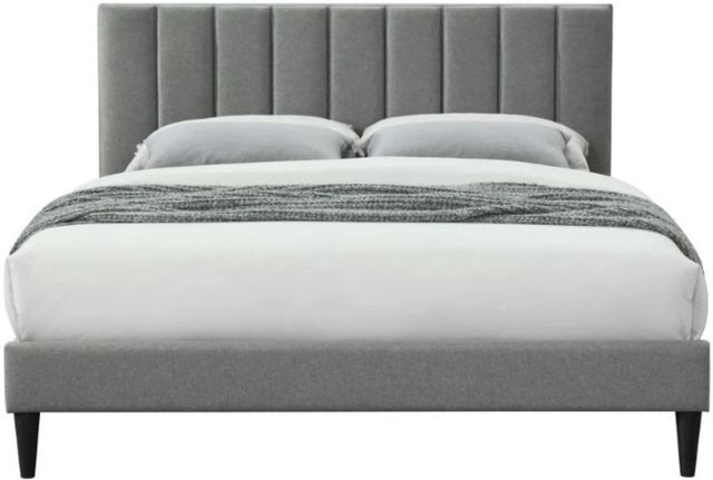 Bernards Millie Gray King Panel Bed with USB Port-1