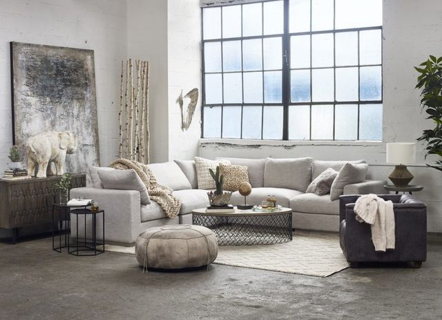Moe's Home Collection Justin Taupe Corner Chair-3