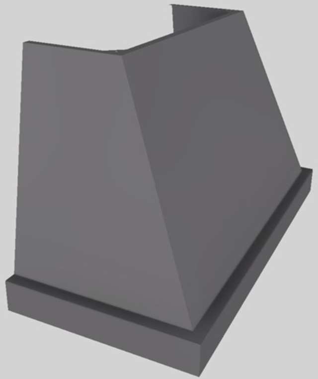 Vent-A-Hood® Designer Series 48" Gunsmoke Wall Mounted Range Hood-3