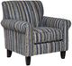 Fusion Furniture Griffin Linen Tin Roof Aluminum Accent Chair-0