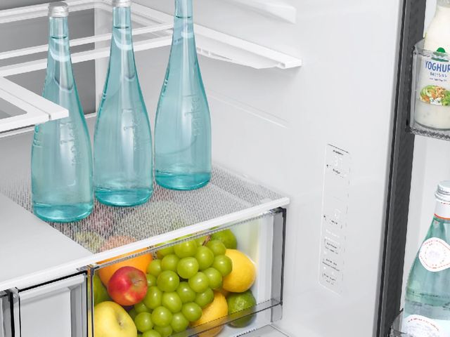 Samsung Bespoke AI 36'' 28.5 Cu. Ft. Fingerprint Resistant Steel Freestanding French Door Refrigerator-4