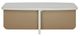 Bernards Trilogy Vanilla Accent Cocktail Table with Beige Base-1