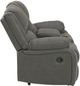 Signature Design by Ashley® Calderwell Gray Reclining Loveseat-4