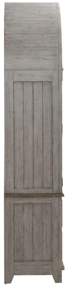 Liberty Furniture River Place Riverstone Gray/Tobacco Curio Cabinet-3