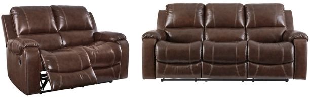 Signature Design by Ashley® Rackingburg 2-Piece Mahogany Living Room Set-0