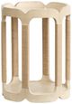 Magnussen Home® Sunset Cove Glass Top Drum Table with Sanibel Brown Base-0
