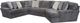 Jackson Furniture Mammoth 3-Piece Smoke Sectional Sofa Set-0