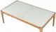 ACME Furniture Gwynn Frosted Glass Top Coffee Table with Natural Base-3