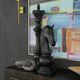 Harp & Finial® Matte Black Knight Chess Piece-2