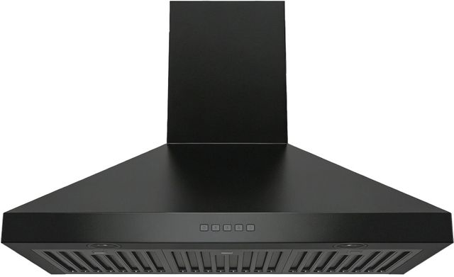 Hauslane Chef Series 36" Matte Black Convertible Wall Mounted Range Hood-0