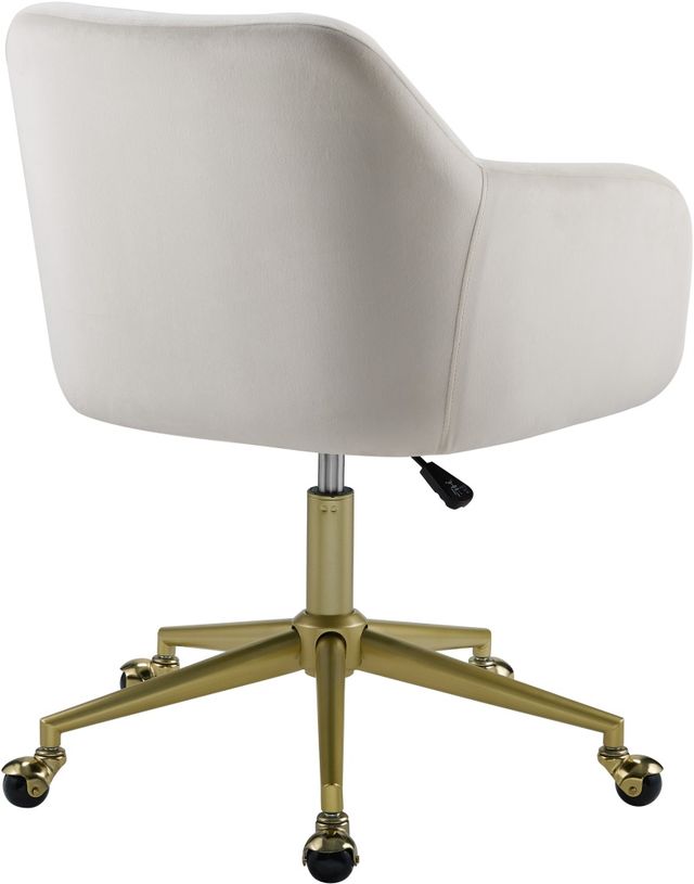Linon Vance Off-White Quilted Office Chair-3