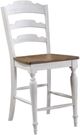 Winners Only® Augusta Rustic Brown/White Bar Stool-0