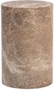 Classic Home Norfolk Brown/Ivory Small Round Display Pedestal-0
