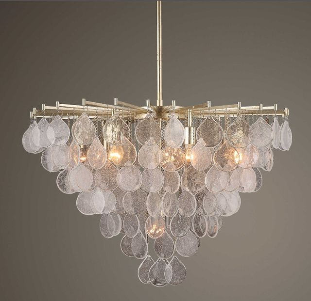 Uttermost® Goccia Silver 8-Light Tear Drop Pendant-1