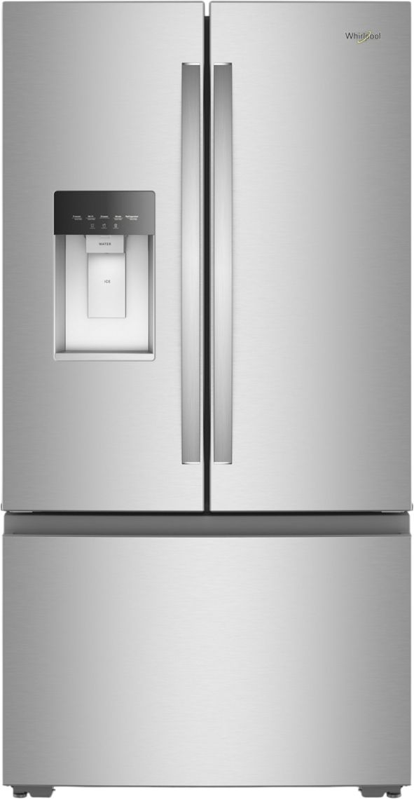 Whirlpool® 36" 23.4 Cu. Ft. Fingerprint Resistant Stainless Steel Finish French Door Refrigerator with In-Door Water-0