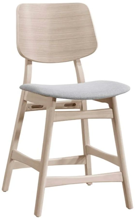 New Classic® Home Furnishings Oscar Gray/White Ash Counter Stool-0