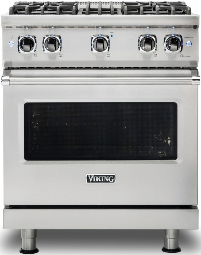 Viking® Professional 5 Series 30" Stainless Steel Freestanding Natural Gas Range-0