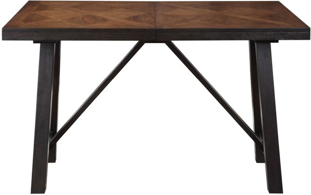 Steve Silver Co. Halle Honey Counter Dining Table with Ebony Base-1