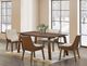 Furniture of America® Viken 2-Piece Beige/Walnut Side Chair Set-1