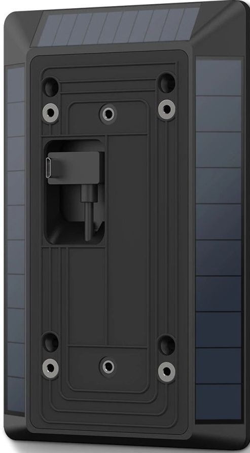 ring Black Solar Charger for Battery Doorbells (2nd Generation)-0