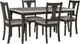 Powell® Willow 5-Piece Dark Gray/Smokey White Dining Set-0