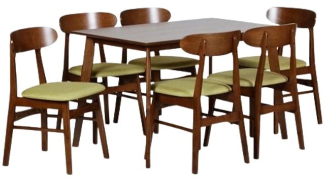New Classic® Home Furnishings Morocco 7-Piece Brown/Green Dining Table Set-0