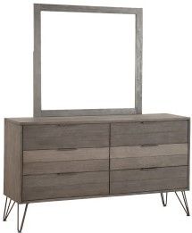 Mazin Furniture Urbanite Gray Mirror-1