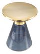 Zuo® Modern Apollo Blue Side Table with Gold Top -1