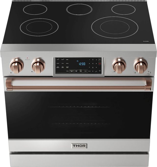 Thor Kitchen® Gordon Ramsay Series 36" Stainless Steel Pro Style Electric Range-1