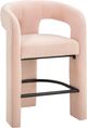 TOV Furniture Malone Blush Chenille Counter Stool-0