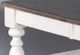 Sunny Designs™ Bourbon County White French Country Extension Dining Table with Brown Top -2