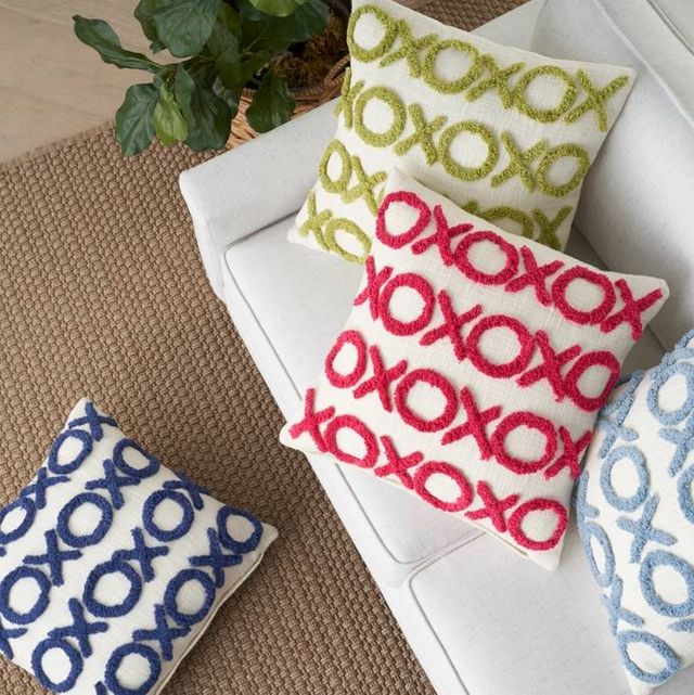 Nourison Home™ Lifestyle Hot Pink Tufted XOXO Throw Pillow-3