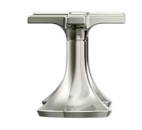 KOHLER® Occasion® Vibrant Polished Nickel Cross Bathroom Sink Faucet Handles-2